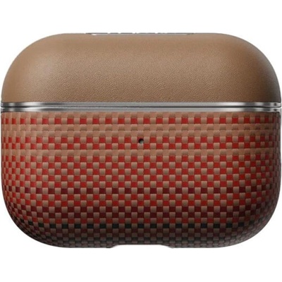 PITAKA Magsafe Калъф за Apple AirPods Pro/ 2, Pitaka Aramid Fiber Magnetic Sunset Case, Кафяв (APM2402)