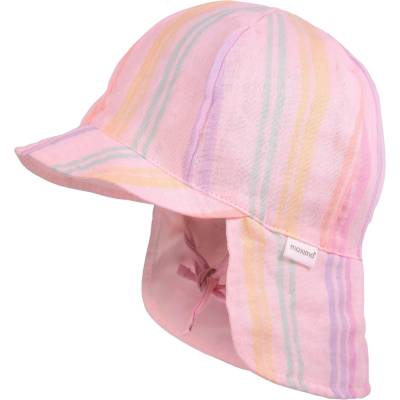 maximo Детска шапка с козирка maximo Kid's Mini Schildmütze Musselin Cap - Zartrosa / Streifen - размер 53 cm (904-1882-1312)