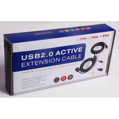 PremiumCord KU2REP25 USB 2.0 repeater a prodlužovací kabel A M-A F 25m