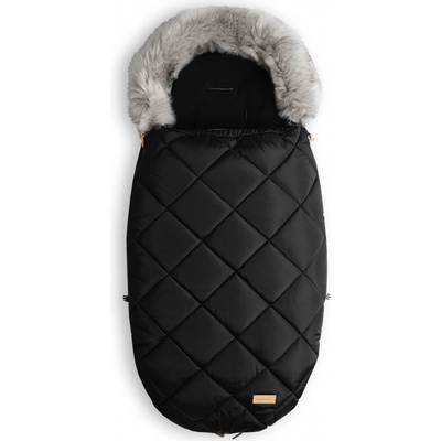 Beztroska fusak s kožušinou 100 cm čierny