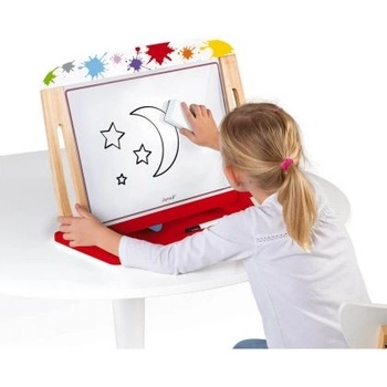 Janod - Детска дървена двустранна дъска - Splash (J09633)