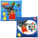 Setino obojstranný vankúš Zajačik Bing & Flop Zajačik Bing v póze Usaina Bolta 40x40