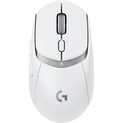 Мишка Logitech G309 Lightspeed, оптична (25 600 dpi), безжична, Bluetooth, USB, бяла, гейминг, 6 програмируеми бутона (910-007207)