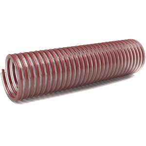 HERLY Смукателен маркуч 2", 6 bar, армирана спирала, HERLY RED (PVC спирала 2")