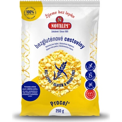 NOVALIM Bezlepkové cestoviny mušle 250 g