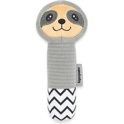 New Baby pískací plyšová hračka s chrastítkem Sloth