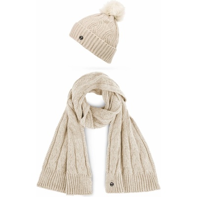 Vuch Dámsky set čiapka a šál Sheron Set Beige