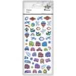 TITANUM Stickers convex soft vehicles, planets mix 53pcs