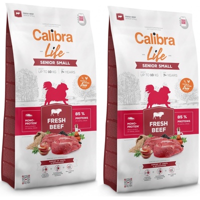 Calibra Dog Life Senior Small Fresh Beef 2 x 6 kg