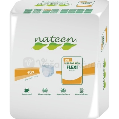 Nateen Flexi Soft M Plienkové nohavičky navliekacie 10 ks