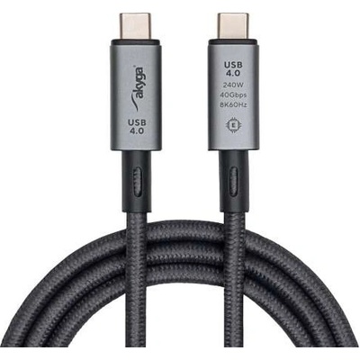 Akyga AK-USB-45 USB4 type C 40Gb/s 240W, 1m