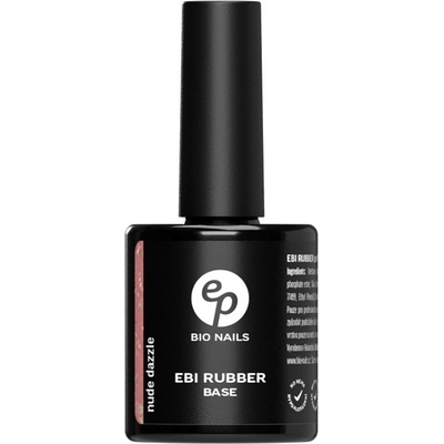 BIO NAILS EBI Rubber base No hema Nude Dazzle 15 ml
