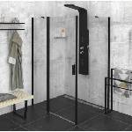 POLYSAN Zoom Black - Душ ъгъл 120x90 см, L/R вариант, Antidrop, прозрачно стъкло/матово черно ZL1312BZL3290B (ZL1312BZL3290B)