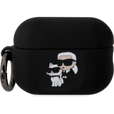 Karl Lagerfeld Силиконов калъф Karl Lagerfeld 3D логото NFT Karl и Choupette за AirPods Pro 2 черен (KLAP2RUNKC)