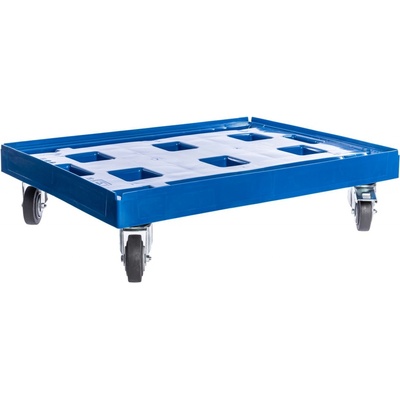 PK Group Vozík pod přepravky XL 800x600 2 otočné + 2 bržděné GU kolečka 125 mm Barvy: Modrá