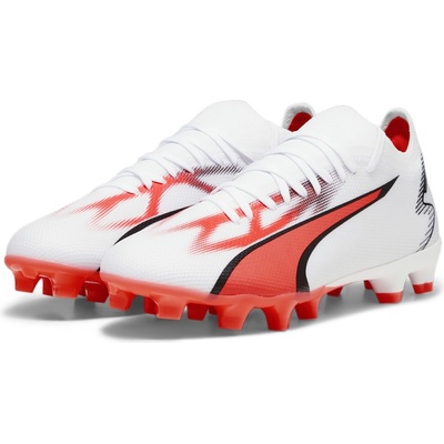 PUMA Дамски футболни бутонки Puma Ultra Match. 3 Womens Firm Ground Football Boots - White/Pink