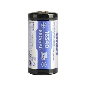 NITECORE Акумулаторна батерия CR-123, LiIon, 3.7V, 16340, 650mAh, XTAR (6952918340249)