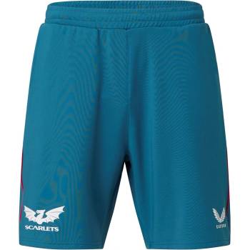 Castore Мъжки поларени къси панталони Castore Scarlets Fleece Shorts Mens - Blue/Red