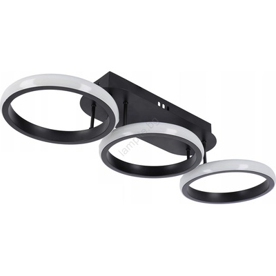 SmartLED Димируемо LED таванно осветително тяло LED/30W/230V 3000-6500K черно Wi-Fi Tuya + дистанционно управление (SD0007)