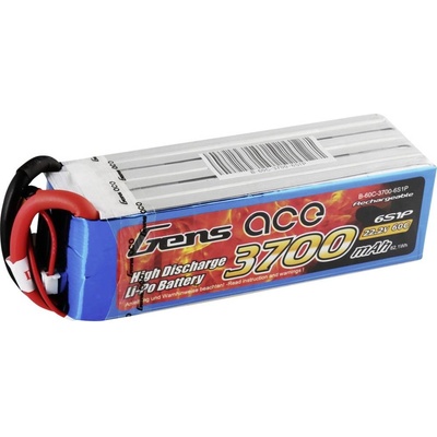 Gens ACE LiPo 6S 6S1P 60C EC5 Plug 22,2V 3700 mAh