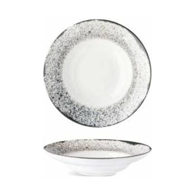 Tanier na cestoviny biely 26 cm s farebným praporom 100034512