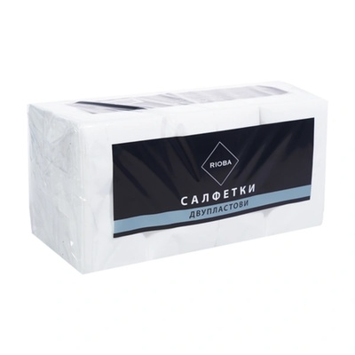 Rioba Салфетки бели 33х33см 400бр