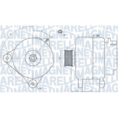 generátor MAGNETI MARELLI 063731887010
