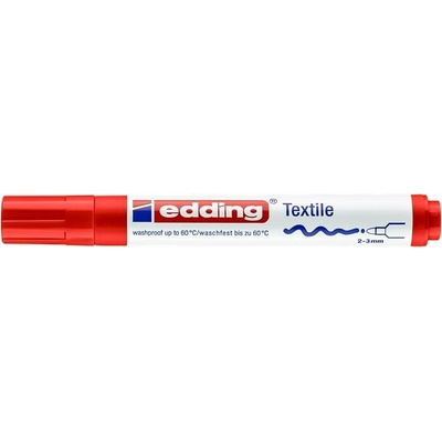 Edding popisovač na textil 4500 kužeľový hrot červený