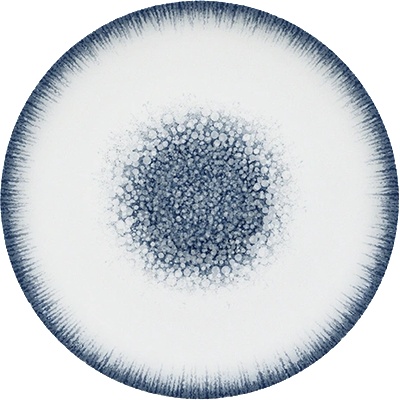 Saturnia Чиния за сервиране SATURNIA Nancy, 31 см, бяла/синя (22017/Z105)
