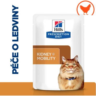 Hill's PD Cat K/D+J/D Kidney Care & Mobility Chicken 12 x 85 g