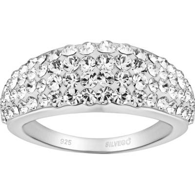 SILVEGO Stříbrný prsten Glistera s Brilliance Zirconia SILVEGOB26021RSW