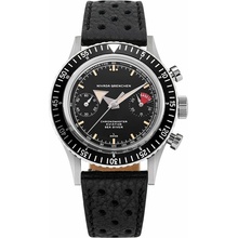 Nivada Grenchen Chronomaster Broad Arrow - Inter. Bezel - Manual - Black Racing Strap