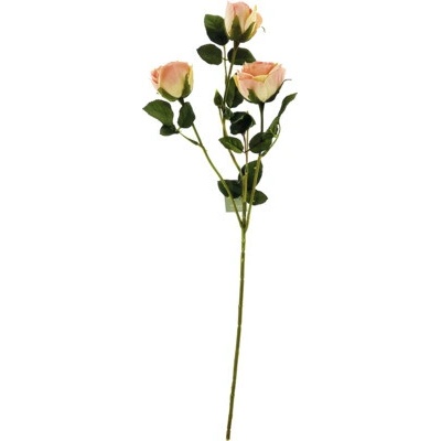 Umelý kvet ruža 61 cm ružová