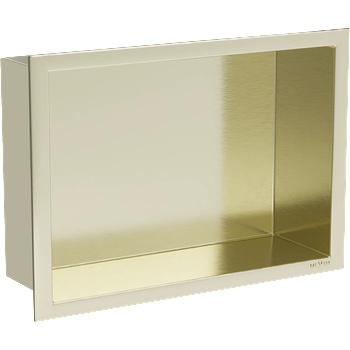 Mexen X-Wall-R вградена полица с фланец 30 x 20 см, златна четка - 1950302010 (1950302010)