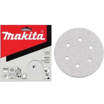 Makita P-37677 brusné papíry 150mm 6ot., K80 10ks