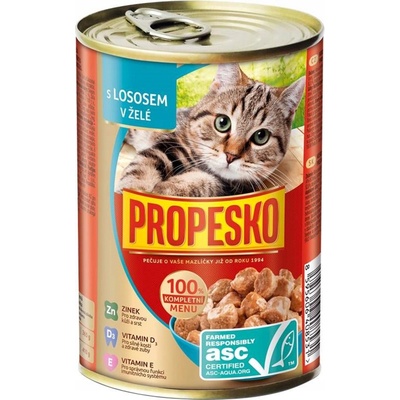 Propesko Cat ASC losos v želé 415 g