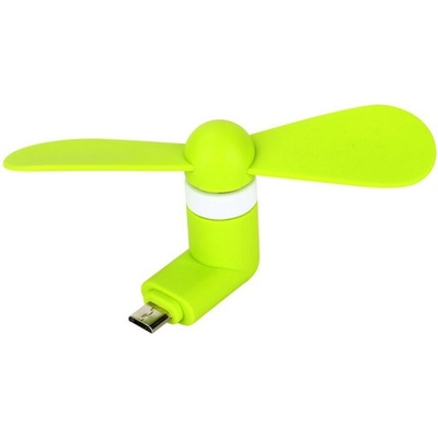 Micro USB Vetráčik zelený