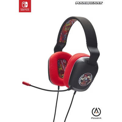 PowerA Wired Stereo Headset for Nintendo Switch Super Mario Kart Rivals NSHS0398-01