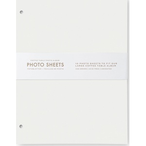 Printworks Допълнителни страници за фотоалбум Printworks големи бели 10 бр (PW00612)