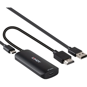 Lindy Конвертор HDMI към USB тип C със захранване USB, Lindy 43423 (43423)