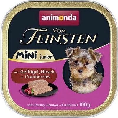 Animonda Vom Feinsten MiniJunior drůbeží zvěřina brusinky 16 x 100 g