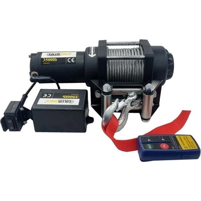 Elektrický naviják Golemwinch 3500, 1,6 t, pro čtyřkolky - Golemtech