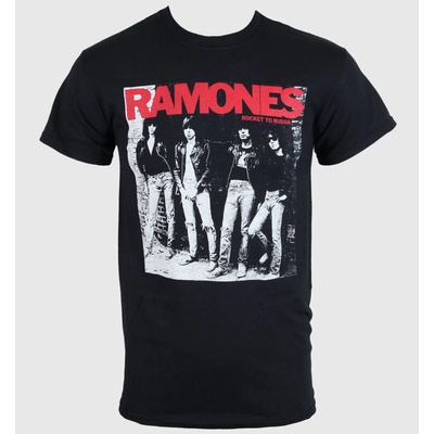 ROCK OFF мъжка тениска Ramones - Ракета To Русия - Черен - ROCK OFF - RA02