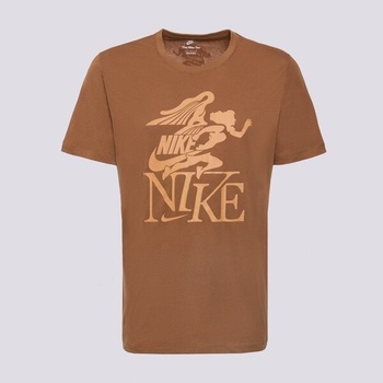 Nike Тениска M Nsw Tee Club Ssnl Lbr мъжки Дрехи Тениски FZ7985-281 Кафяв S (FZ7985-281)