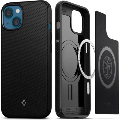 Spigen iPhone 13 mini SPIGEN MAG силиконов протектор за телефон, матов, MagSafe, ЧЕРЕН ACS03680 (ACS03680)