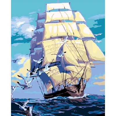 Malování podle čísel KORÁB A RACCI NA MOŘI – Zbozi.Blesk.cz
