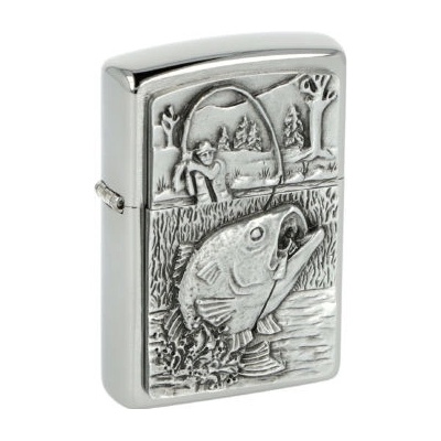 Zippo Bass Fishing broušený