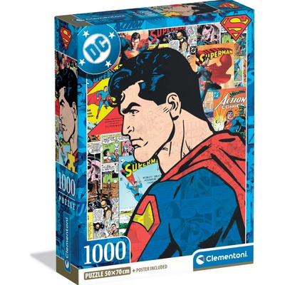 CLEMENTONI Superman Hrdina 1000 dílků