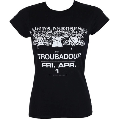 Tričko metal ROCK OFF Guns N' Roses Troubadour černá