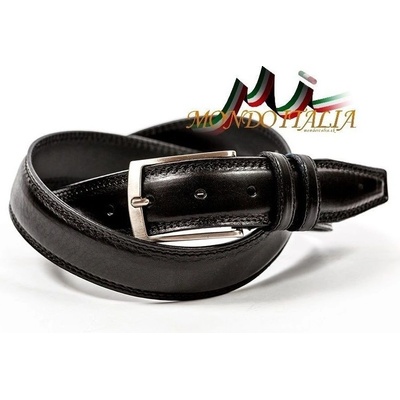 Made in Italy pánský kožený opasek 732B černý